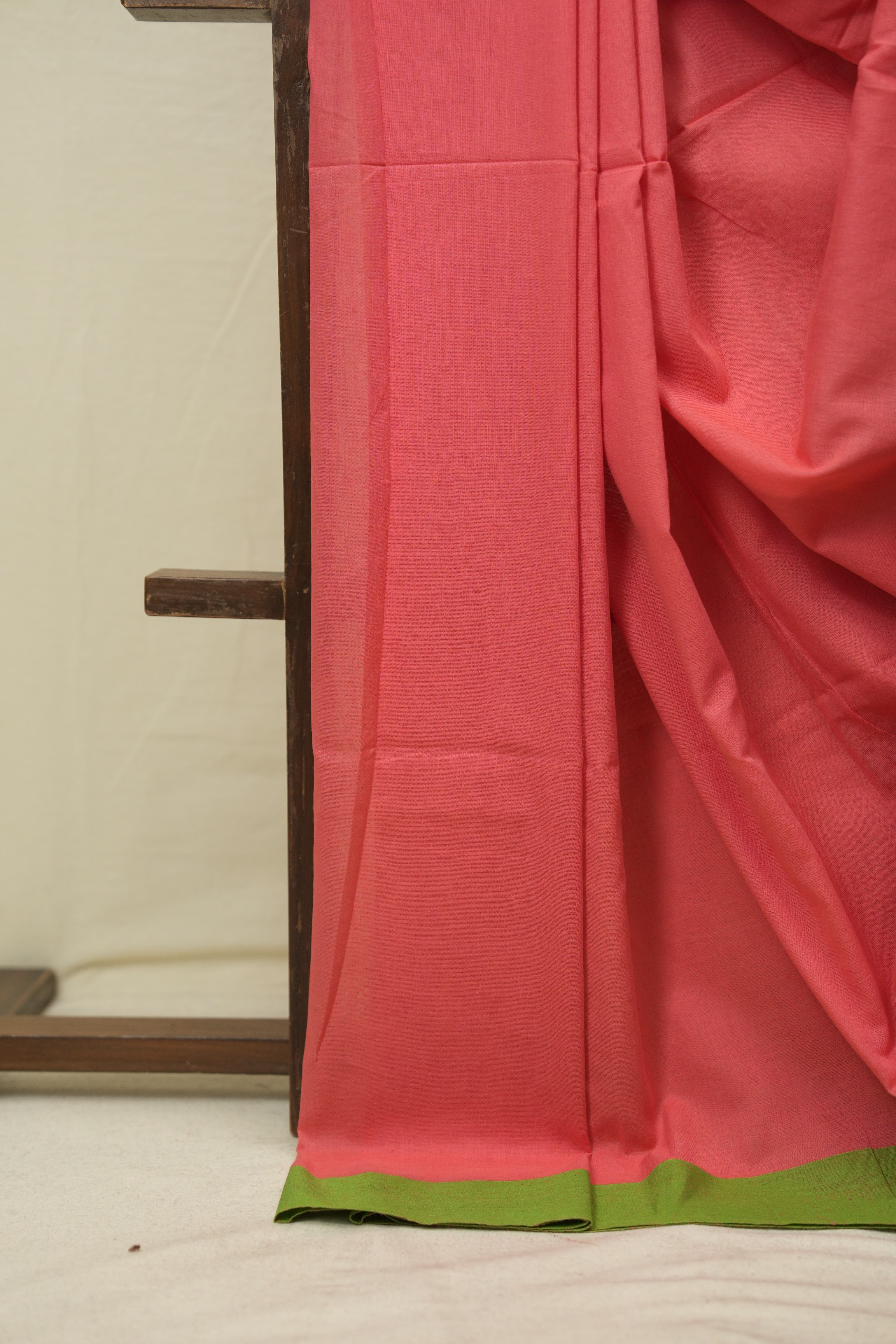 Peach Bengal Cotton Saree - SRPBCS175