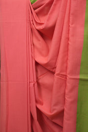 Peach Bengal Cotton Saree - SRPBCS175
