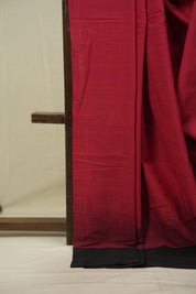 Red Bengal Cotton Saree - SRRBCS180