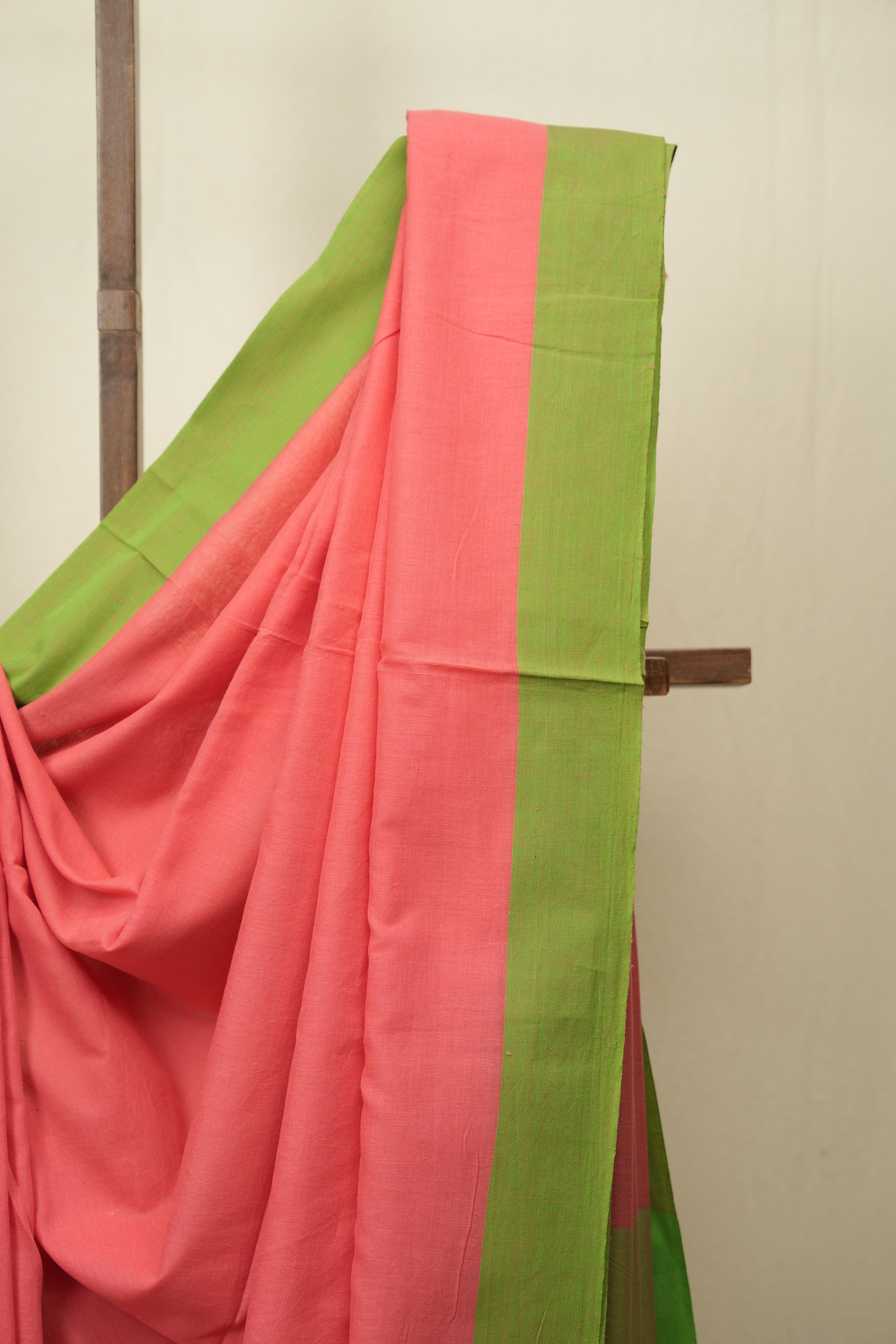 Peach Bengal Cotton Saree - SRPBCS175