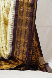 Yellow Gadwal Silk Saree - SRYGSS502