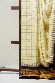 Yellow Gadwal Silk Saree - SRYGSS502