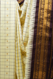 Yellow Gadwal Silk Saree - SRYGSS502