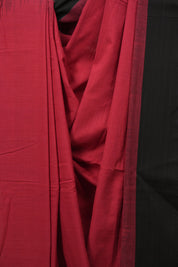 Red Bengal Cotton Saree - SRRBCS180