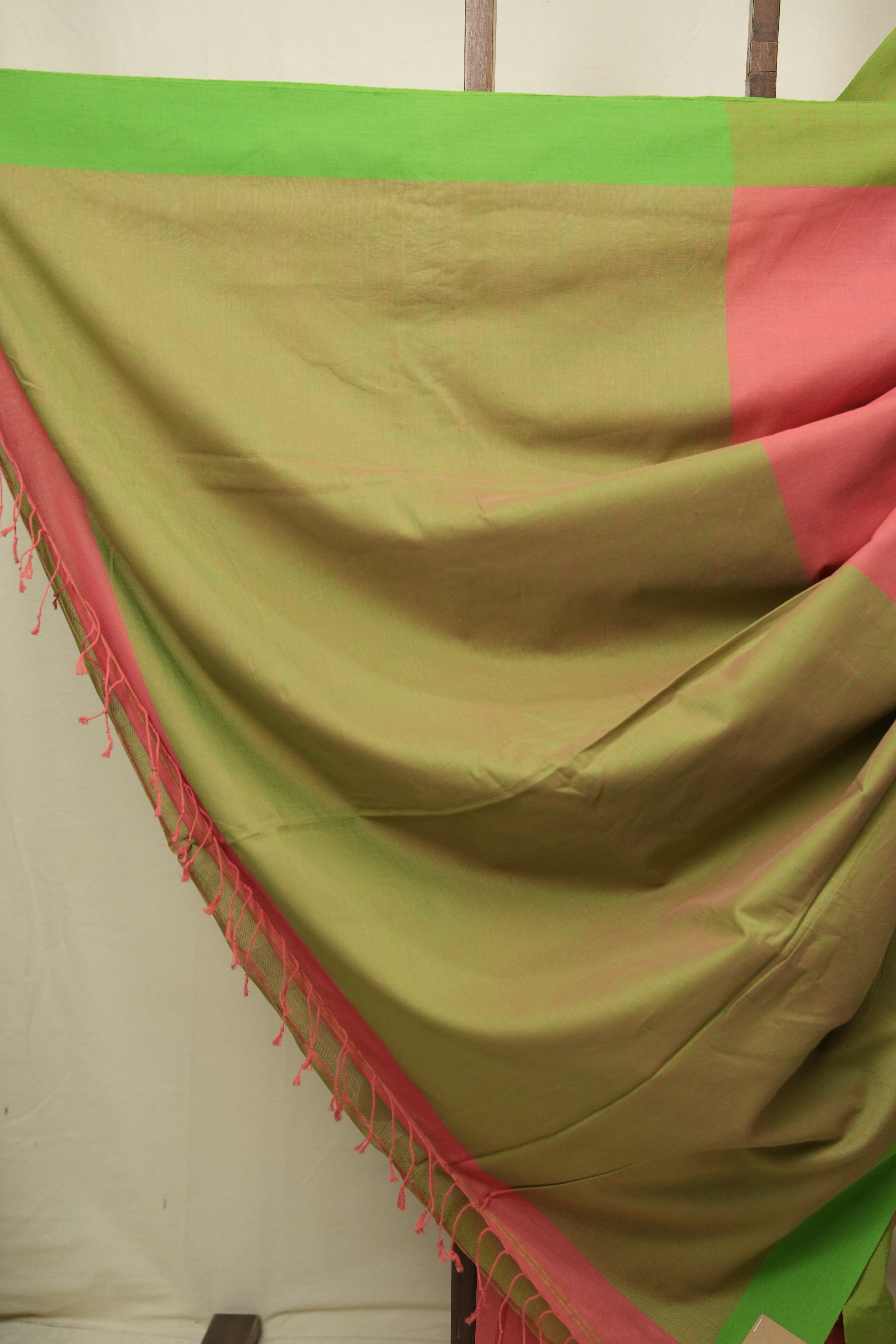 Peach Bengal Cotton Saree - SRPBCS175