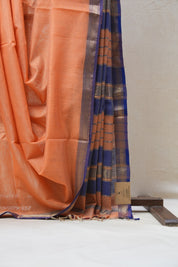 Peach Maheshwari Tissue Saree - SRPMTS549