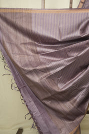 Lilac Tussar Silk Saree - SRLTSS1883