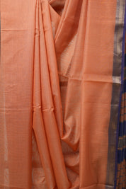 Peach Maheshwari Tissue Saree - SRPMTS549