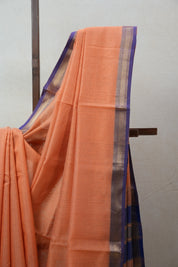Peach Maheshwari Tissue Saree - SRPMTS549