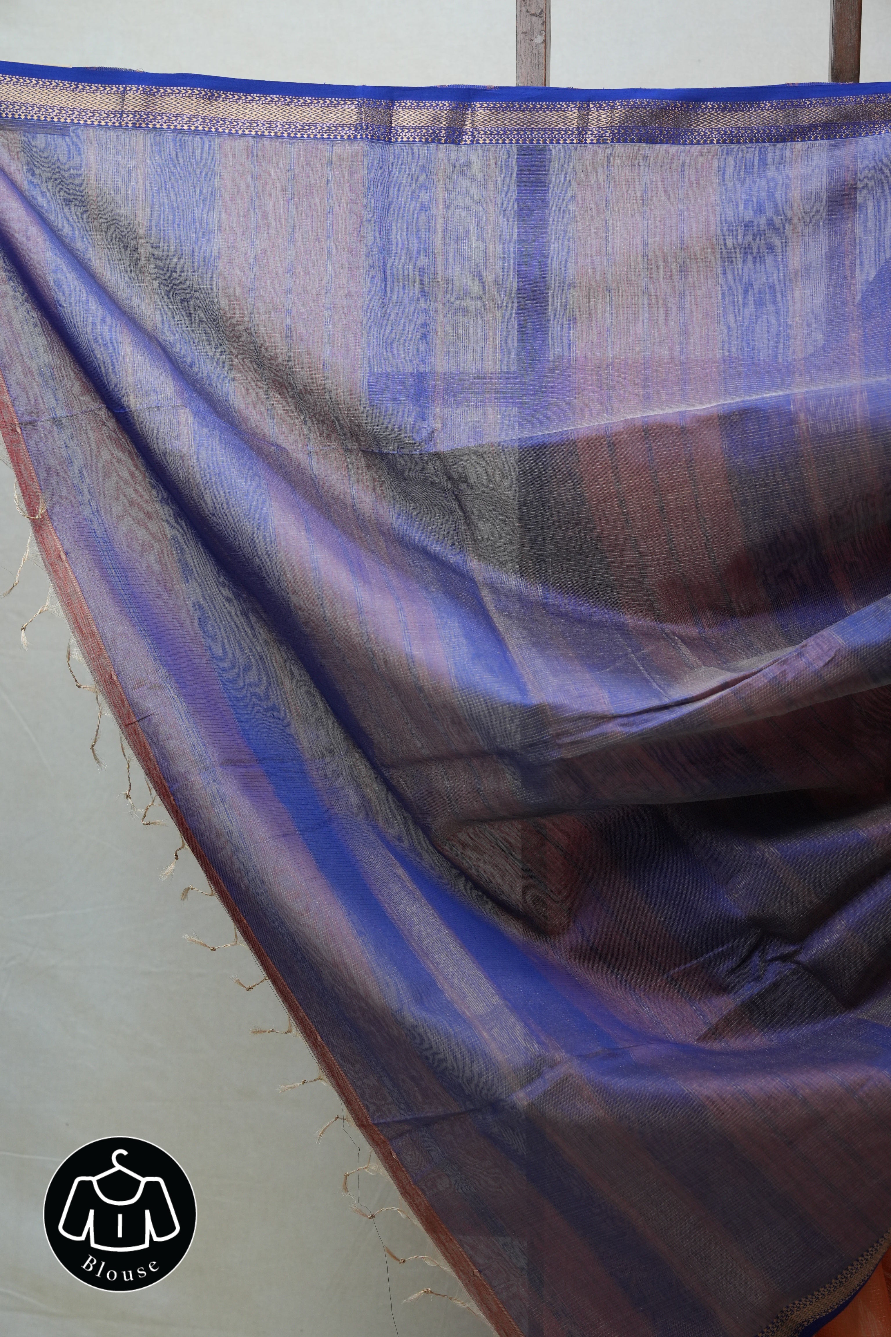 Peach Maheshwari Tissue Saree - SRPMTS549