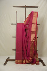 Pink Maheshwari Tissue Saree - SRPMTS722