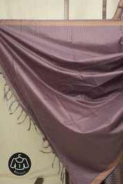 Lilac Tussar Silk Saree - SRLTSS1883