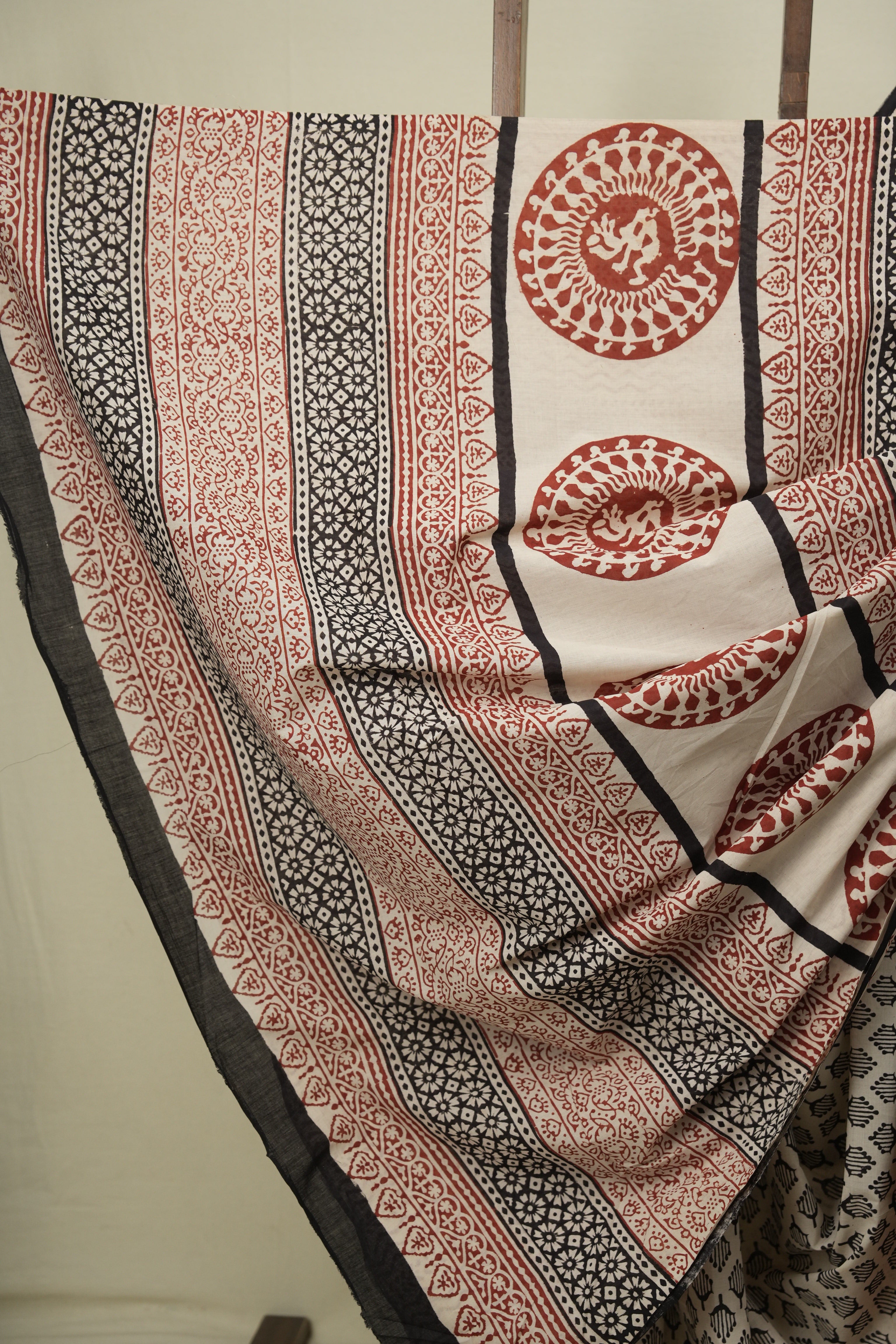 Off White HBP Cotton Saree - SROWCS3678