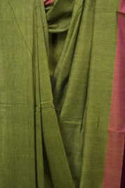 Green Bengal Cotton Saree - SRGBCS174
