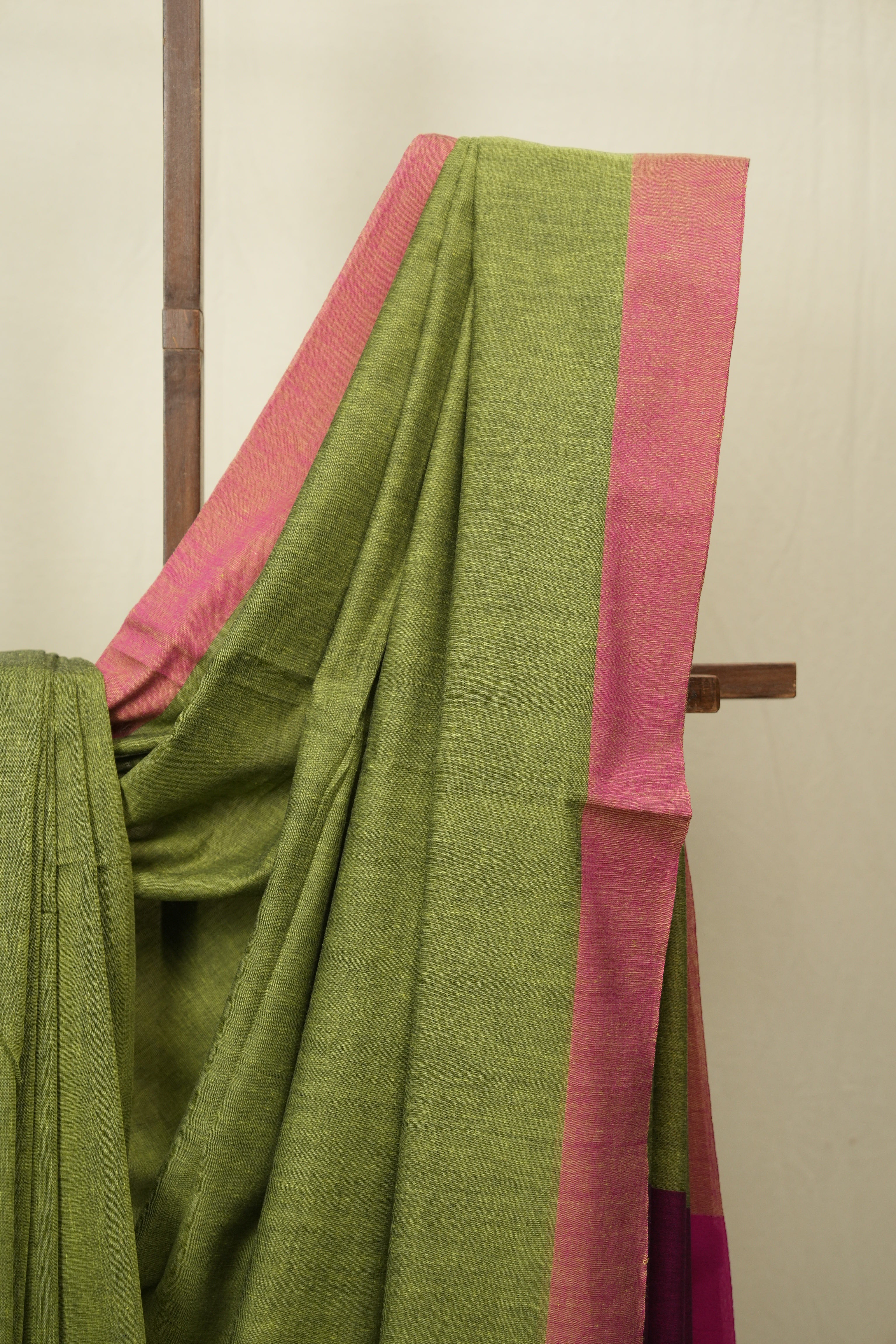 Green Bengal Cotton Saree - SRGBCS174
