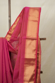 Pink Maheshwari Tissue Saree - SRPMTS722