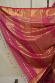 Pink Maheshwari Tissue Saree - SRPMTS722