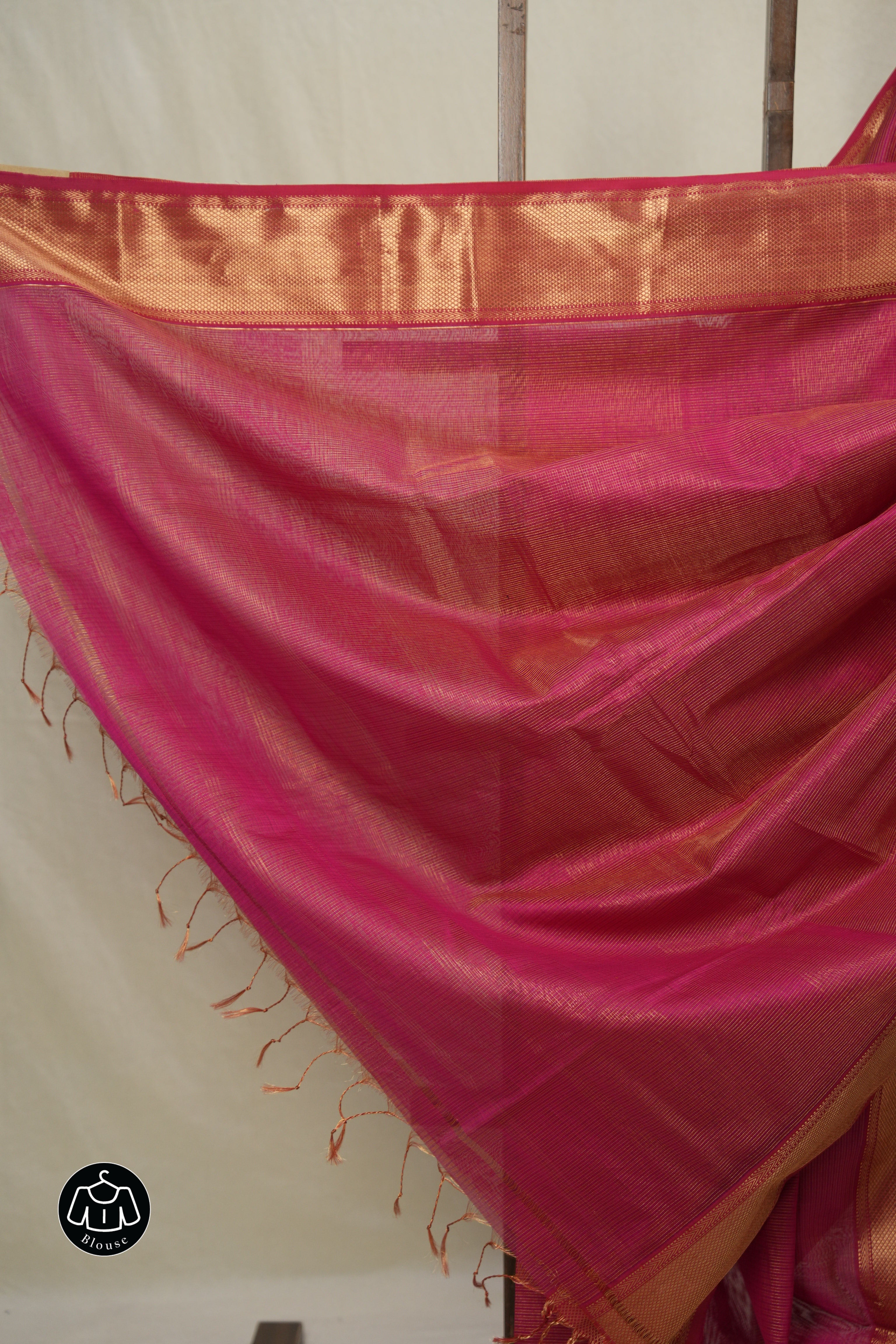 Pink Maheshwari Tissue Saree - SRPMTS722