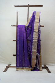 Purple Chanderi Cotton Silk Saree - SRPCSS384