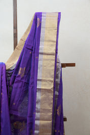 Purple Chanderi Cotton Silk Saree - SRPCSS384
