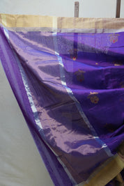 Purple Chanderi Cotton Silk Saree - SRPCSS384