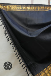 Cream Gadwal Silk Saree - SRCGSS514