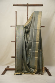 Mint Green Tussar Silk Saree - SRMGTSS1701