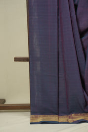 Dual Tone Purple Cotton Paithani Saree - SRDTPCPS764