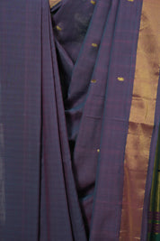 Dual Tone Purple Cotton Paithani Saree - SRDTPCPS764
