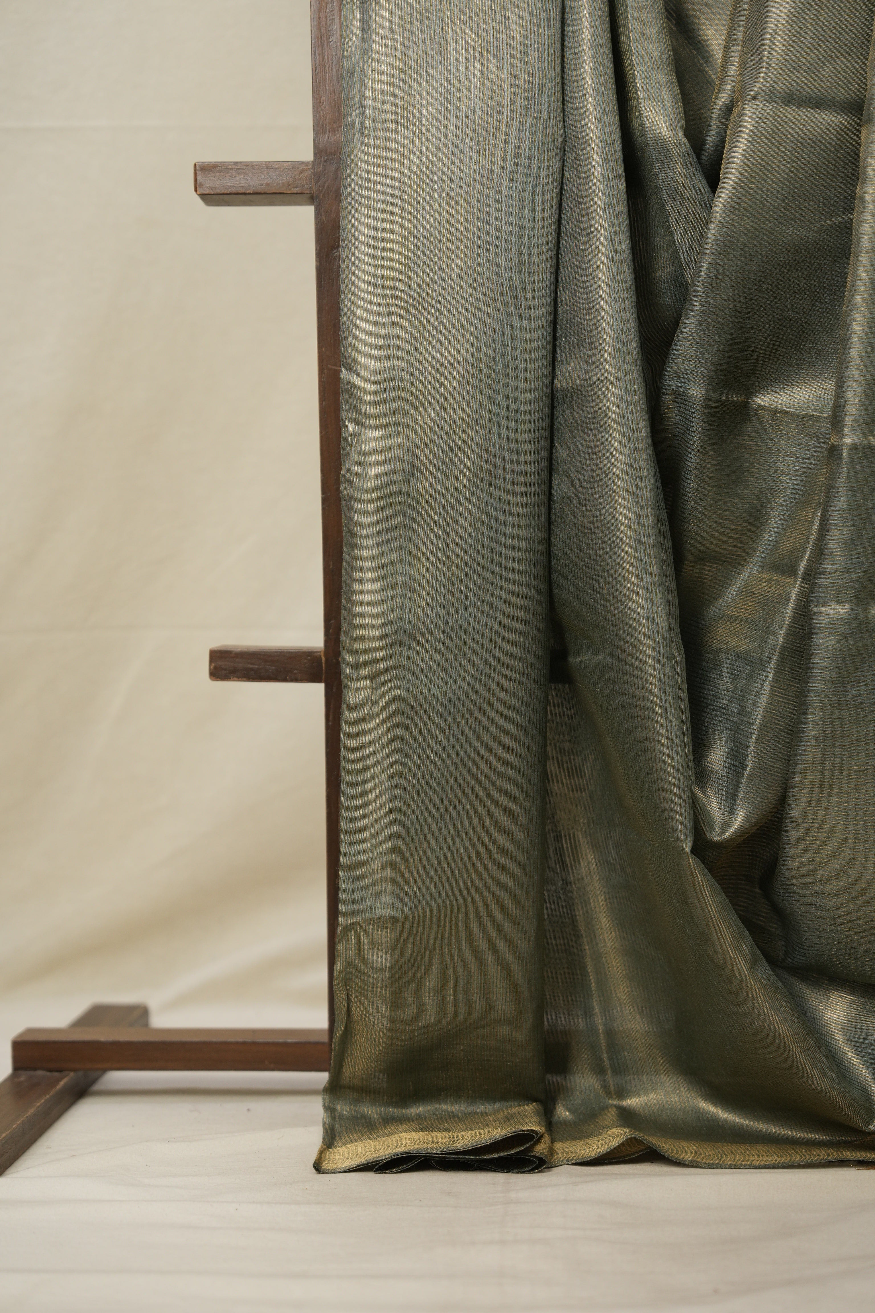 Mint Green Tussar Silk Saree - SRMGTSS1701
