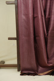Onion Pink Tussar Silk Saree - SROPTSS1876