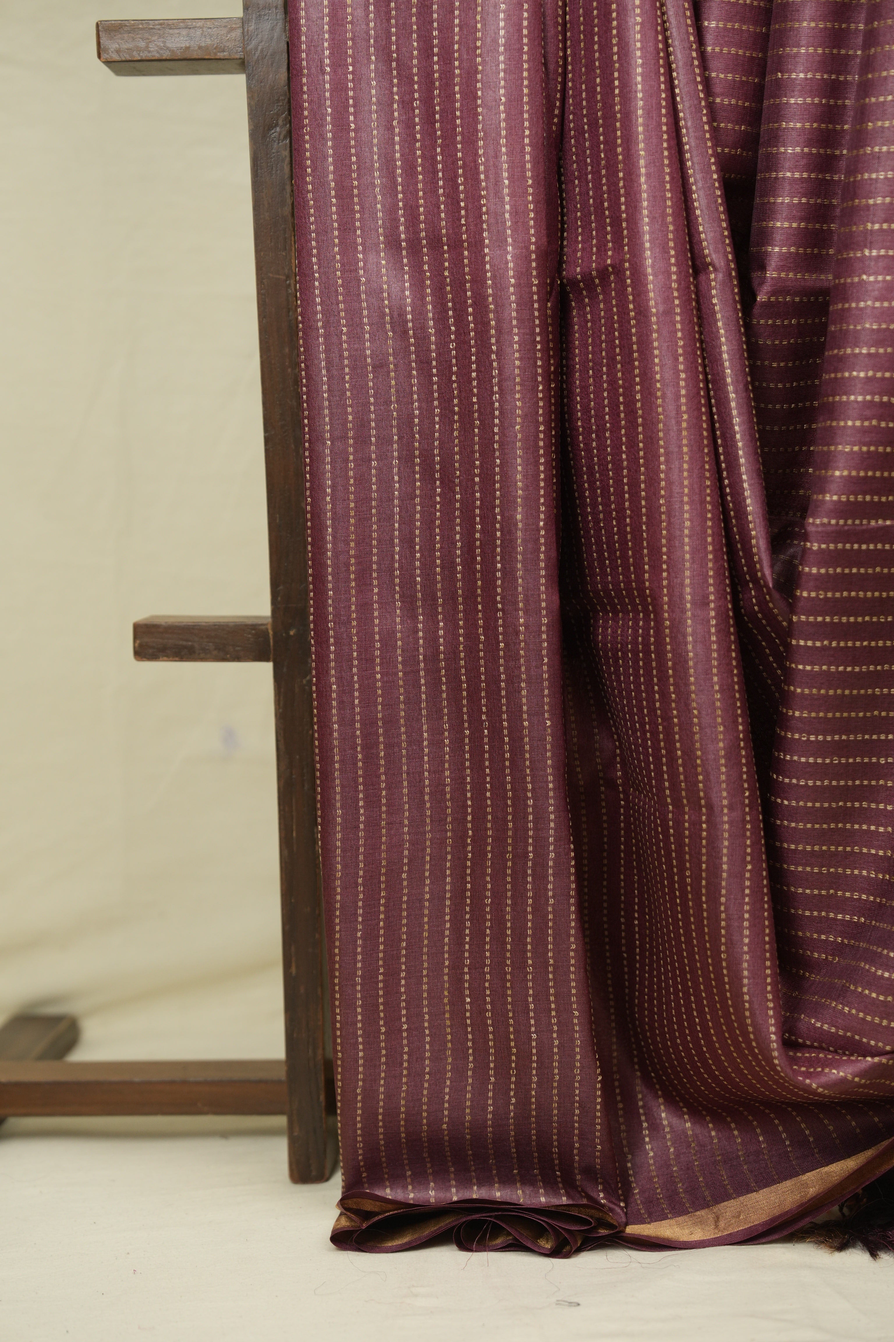 Onion Pink Tussar Silk Saree - SROPTSS1876