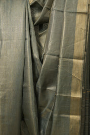 Mint Green Tussar Silk Saree - SRMGTSS1701