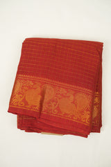 Red Sungudi Cotton Saree - SRRSCS173