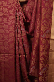 Maroon Soft Silk Saree - SRMSSS503