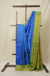 Blue Gadwal Silk Saree - SRBGSS545
