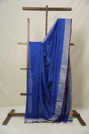 Blue Maheshwari Saree - SRBMS1008