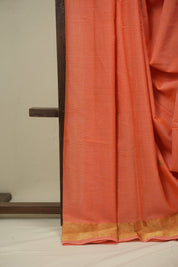 Peach Cotton Paithani Saree - SRPCPS763