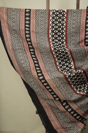 Off White HBP Cotton Saree - SROWCS3679