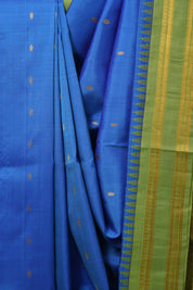 Blue Gadwal Silk Saree - SRBGSS545