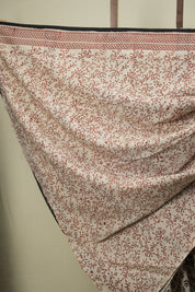 Off White HBP Cotton Saree - SROWCS3679