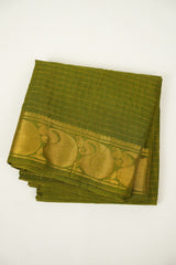 Mehendi Sungudi Cotton Saree - SRMSCS175