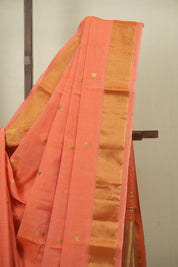 Peach Cotton Paithani Saree - SRPCPS763