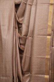 Mauve Tussar Silk Saree - SRMTSS1877