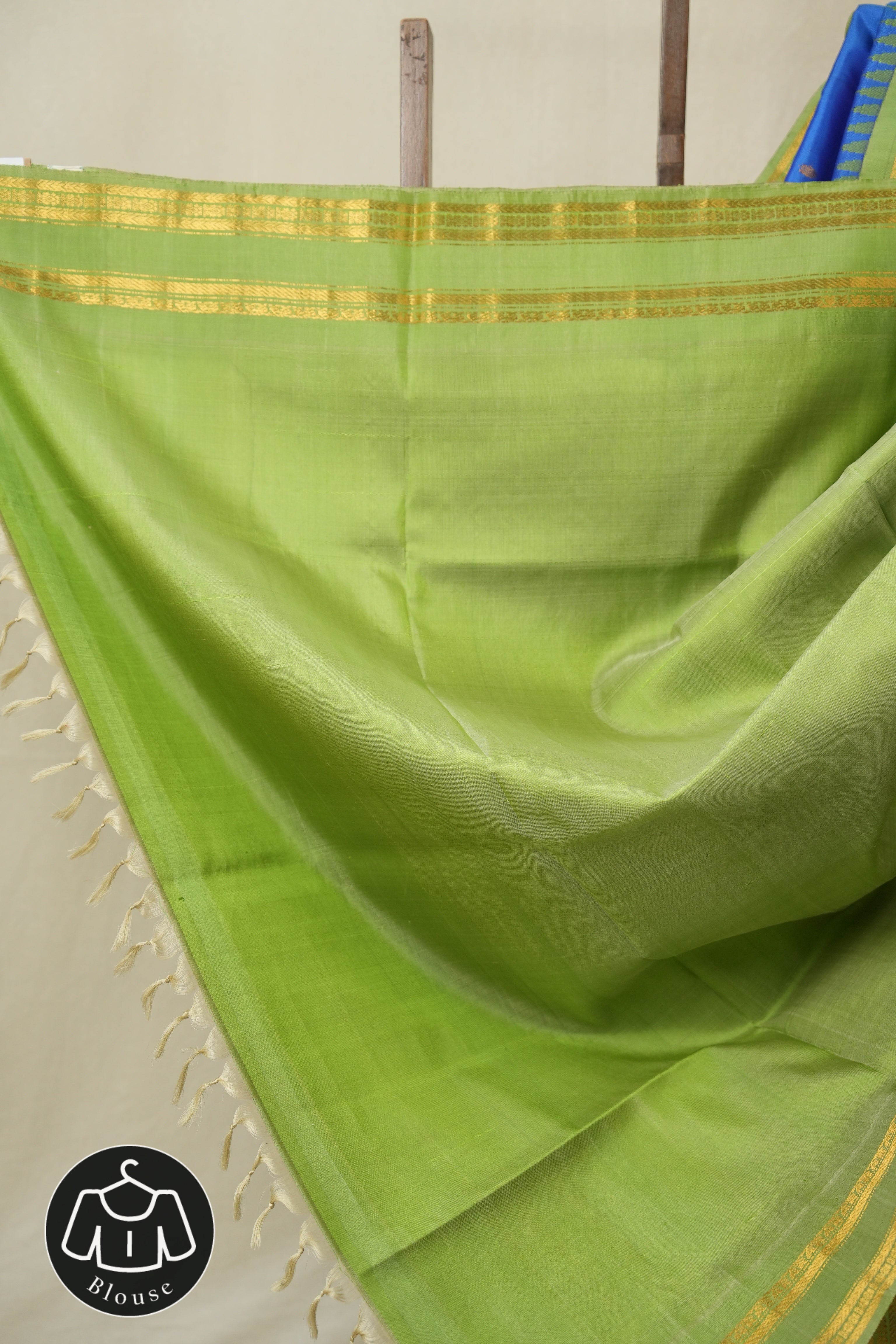 Blue Gadwal Silk Saree - SRBGSS545