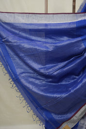 Blue Maheshwari Saree - SRBMS1008