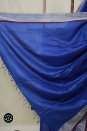 Blue Maheshwari Saree - SRBMS1008