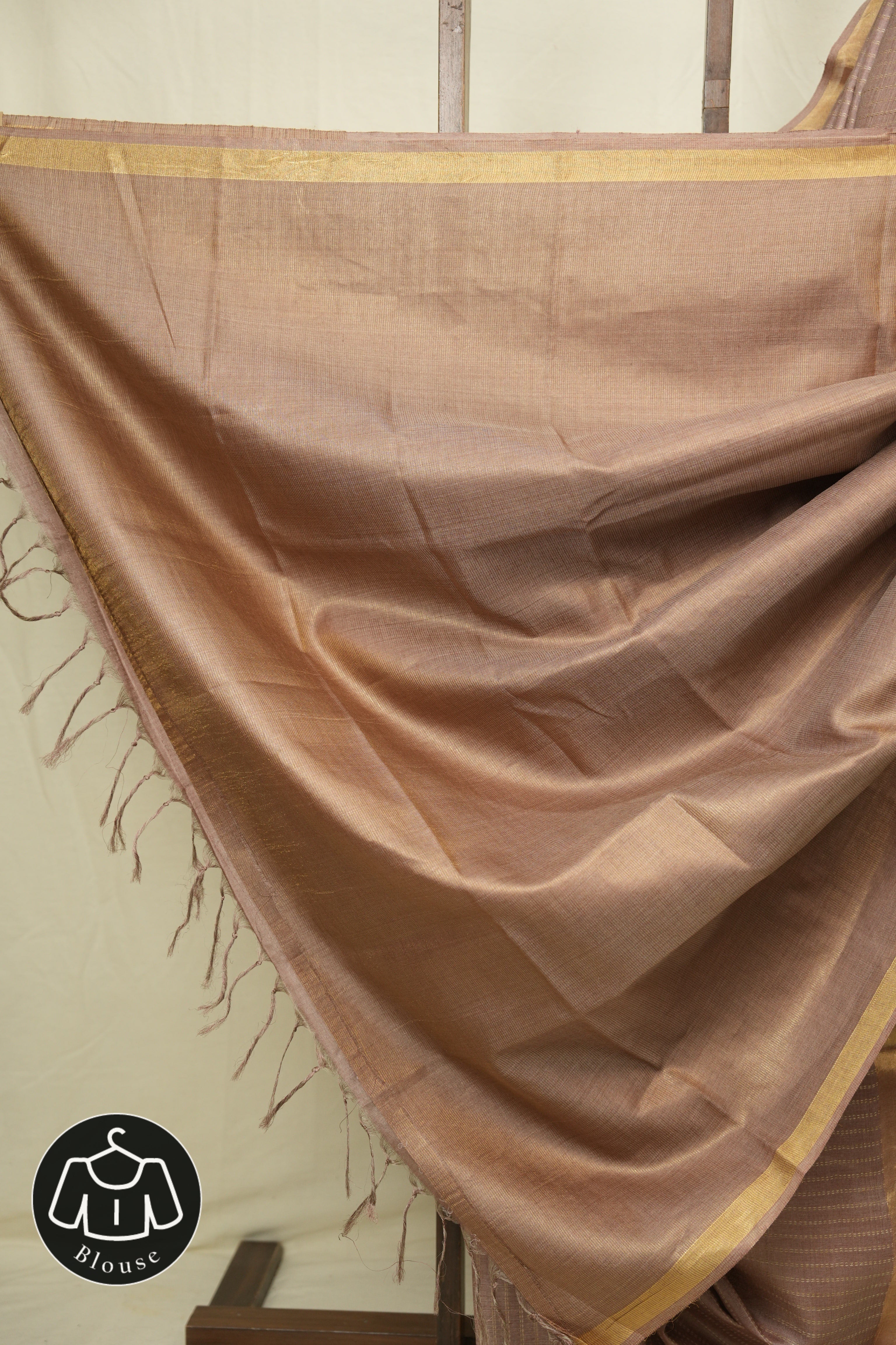 Mauve Tussar Silk Saree - SRMTSS1877