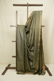 Sage Green Tussar Silk Saree - SRSGTSS1885