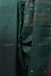 Dark Green Kanjeevaram Silk Saree - SRDGKSS816